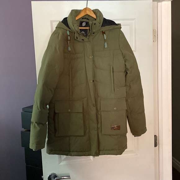 Orage Jackets & Blazers - Orange winter parka in army green